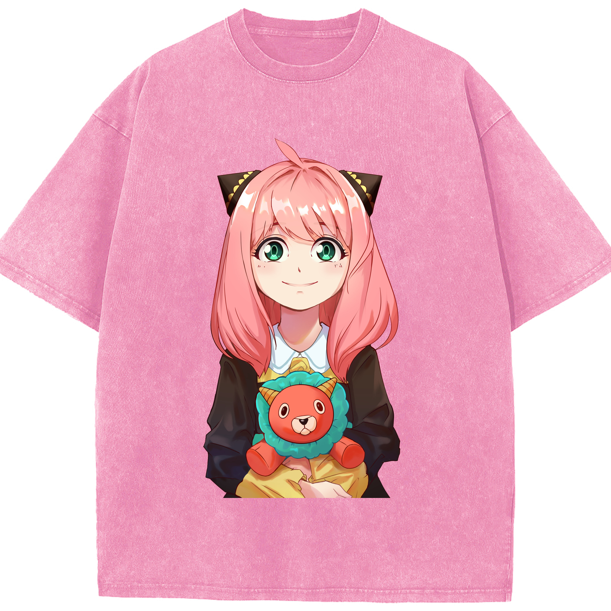 （画像用） SPY×FAMILY间谍家家酒 綿100% ヴィンテージ風 半袖Tシャツ（フロントプリント）